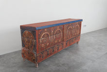 Vintage Moroccan chest H 21.2 inches x W 51.1 inches x D 12.2 inches
