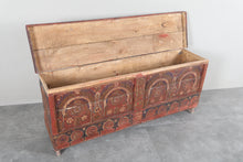 Vintage Moroccan chest H 21.2 inches x W 51.1 inches x D 12.2 inches