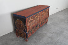 Vintage Moroccan chest H 24.4 inches x W 48.4 inches x D 14.3 inches
