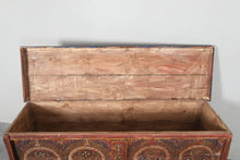 Vintage Moroccan chest H 24.4 inches x W 48.4 inches x D 14.3 inches