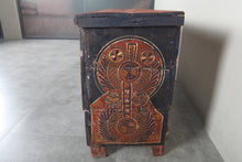 Vintage Moroccan chest H 24.4 inches x W 48.4 inches x D 14.3 inches