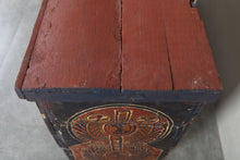 Vintage Moroccan chest H 24.4 inches x W 48.4 inches x D 14.3 inches