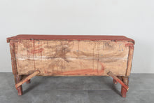 Vintage Moroccan chest H 24.4 inches x W 48.4 inches x D 14.3 inches