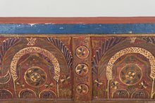 Vintage Moroccan chest H 22 inches x W 51.1 inches x D 12.5 inches