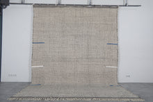 Soft gray moroccan flat woven rug - Handmade wool berber carpet – Custom size rug