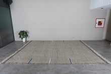Soft gray moroccan flat woven rug - Handmade wool berber carpet – Custom size rug