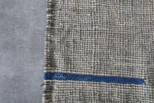 Soft gray moroccan flat woven rug - Handmade wool berber carpet – Custom size rug