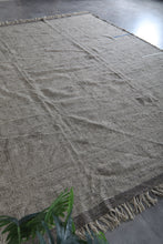 Soft gray moroccan flat woven rug - Handmade wool berber carpet – Custom size rug