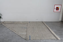 Soft gray moroccan flat woven rug - Handmade wool berber carpet – Custom size rug