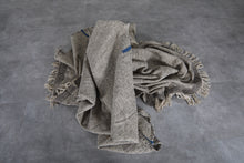 Soft gray moroccan flat woven rug - Handmade wool berber carpet – Custom size rug