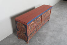 Vintage Moroccan chest H 21.6 inches x W 51.1 inches x D 12.2 inches