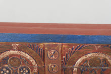 Vintage Moroccan chest H 21.6 inches x W 51.1 inches x D 12.2 inches