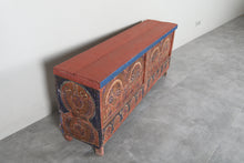Vintage Moroccan chest H 21.6 inches x W 51.1 inches x D 12.2 inches