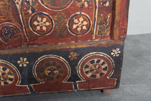 Vintage Moroccan chest H 22.4 inches x W 51.1 inches x D 12.5 inches