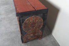 Vintage Moroccan chest H 22.4 inches x W 51.1 inches x D 12.5 inches