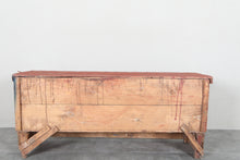 Vintage Moroccan chest H 22.4 inches x W 51.1 inches x D 12.5 inches