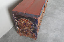 Vintage Moroccan chest H 23.6 inches x W 51.3 inches x D 14.5 inches