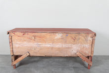 Vintage Moroccan chest H 23.6 inches x W 51.3 inches x D 14.5 inches