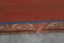 Vintage Moroccan chest H 21.2 inches x W 52.3 inches x D 12.2 inches