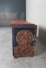 Vintage Moroccan chest H 21.2 inches x W 52.3 inches x D 12.2 inches