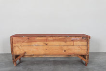 Vintage Moroccan chest H 21.2 inches x W 52.3 inches x D 12.2 inches