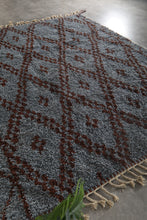 Handmade Moroccan Wool Rug - Light Blue Area Rug - Custom size