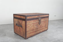 Vintage Moroccan chest  H 18.8 inches x W 32.2 inches x D 18.1 inches