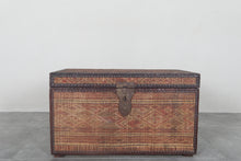 Vintage Moroccan chest  H 18.8 inches x W 32.2 inches x D 18.1 inches