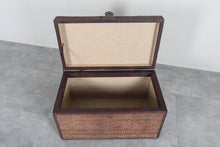 Vintage Moroccan chest  H 18.8 inches x W 32.2 inches x D 18.1 inches