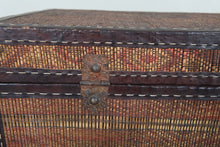 Vintage Moroccan chest  H 18.8 inches x W 32.2 inches x D 18.1 inches