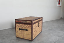 Vintage Moroccan chest  H 18.8 inches x W 31.4 inches x D 18.1 inches