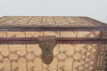 Vintage Moroccan chest  H 18.8 inches x W 31.4 inches x D 18.1 inches