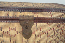 Vintage Moroccan chest  H 18.8 inches x W 31.4 inches x D 18.1 inches