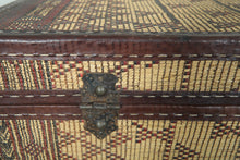 Vintage Moroccan chest  H 18.8 inches x W 31.4 inches x D 18.1 inches