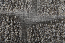 Stone Gray Moroccan Rug - Textured Geometric Beni Ourain Wool Rug - Custom size