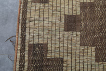 Large Tuareg Rug 10.3 x 15 ft – Handwoven Beige Brown Geometric Desert Mat