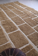 Geometric Moroccan Rug – Beige & Cream - Handwoven Modern Design
