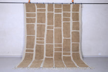 Geometric Moroccan Rug – Beige & Cream - Handwoven Modern Design