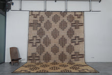 Large Tuareg Mat 9.7 x 14 ft – Handwoven Nomadic Tribal Floor Mat