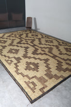 Large Tuareg Rug 10.2 x 14.9 ft – Handwoven Sahara Mat in Natural Fibers with Tribal Pattern