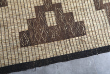 Large Tuareg Rug 10.2 x 14.9 ft – Handwoven Sahara Mat in Natural Fibers with Tribal Pattern