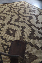 Large Tuareg Rug 10.2 x 14.9 ft – Handwoven Sahara Mat in Natural Fibers with Tribal Pattern