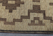 Large Tuareg Rug 10.2 x 14.9 ft – Handwoven Sahara Mat in Natural Fibers with Tribal Pattern
