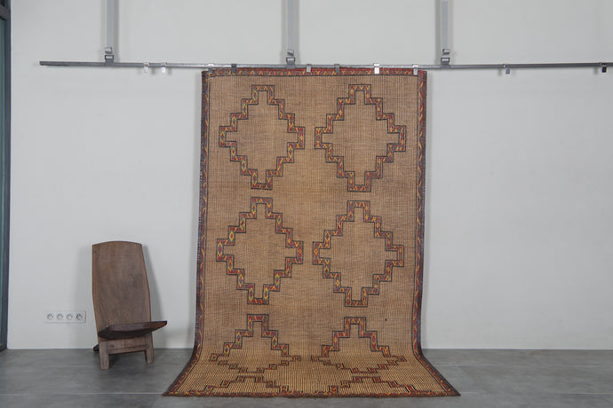 Tuareg Rug 5.3 x 10 ft - Handwoven Tribal Floor Mat | Bohemian Elegance