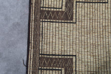 Extra Large Tuareg Rug 11.7 x 15 ft – Handwoven Beige Brown Geometric Tribal Mat