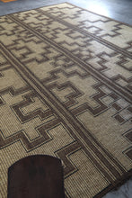 Extra Large Tuareg Rug 11.7 x 15 ft – Handwoven Beige Brown Geometric Tribal Mat