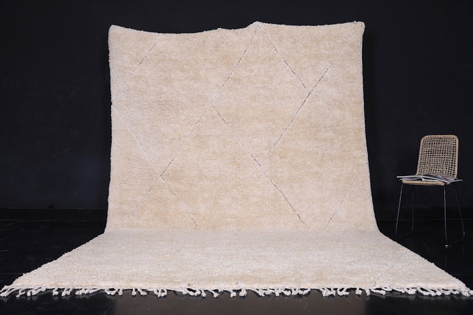 Ivory Custom Moroccan Rug - Handmade Berber Rug