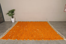 Custom Moroccan rug - Handmade Orange & cream shag