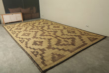Tuareg mat rug - Handwoven tribal design - 10.2 ft X 16.5 ft