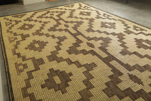 Tuareg mat rug - Handwoven tribal design - 10.2 ft X 16.5 ft
